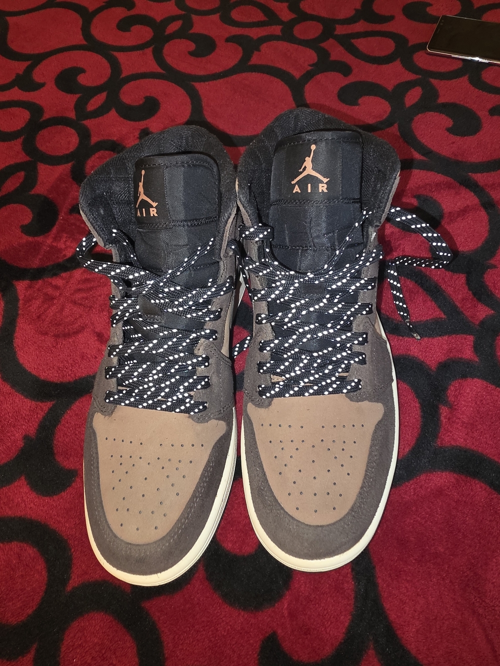 Jordan Mid-Top Dark Chocolate Sneakers - Picture 3 of 5